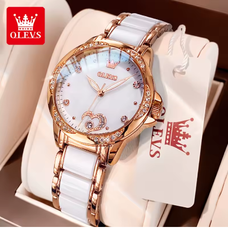 OLEVS 6631 ساعة أوتوماتيكية للسيدات ساعة ميكانيكية...